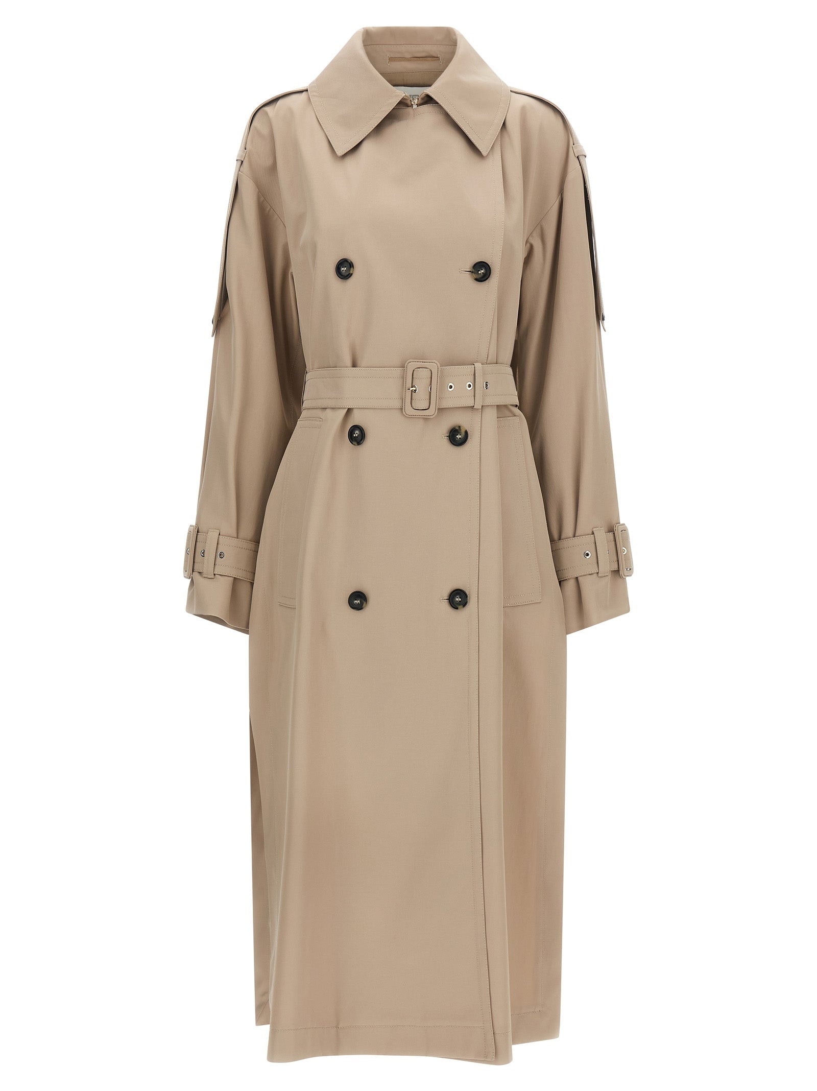 SpxGocce trench coat Beige Polyester Coats