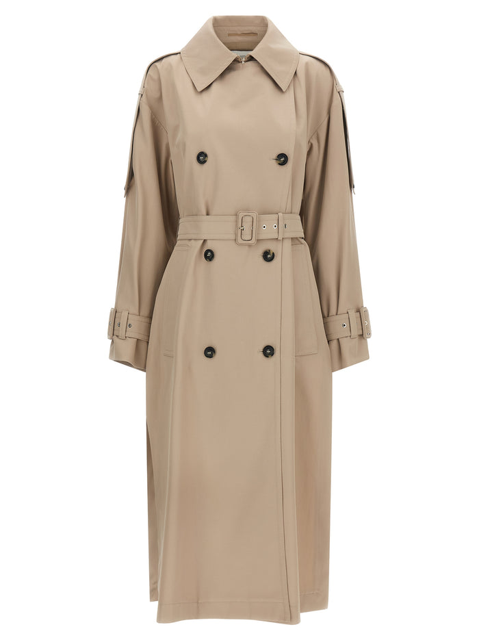 SpxGocce trench coat Beige Polyester Coats