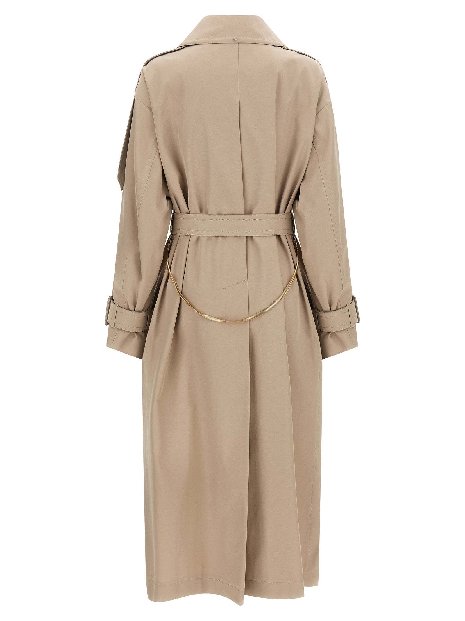 SpxGocce trench coat Beige Polyester Coats