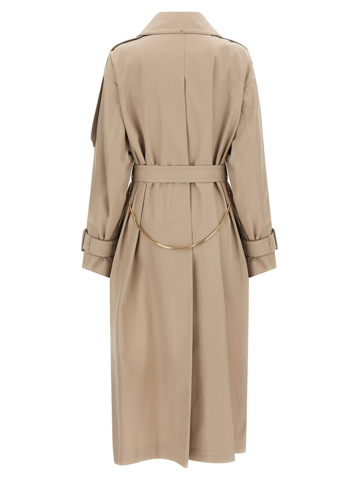 SpxGocce trench coat Beige Polyester Coats