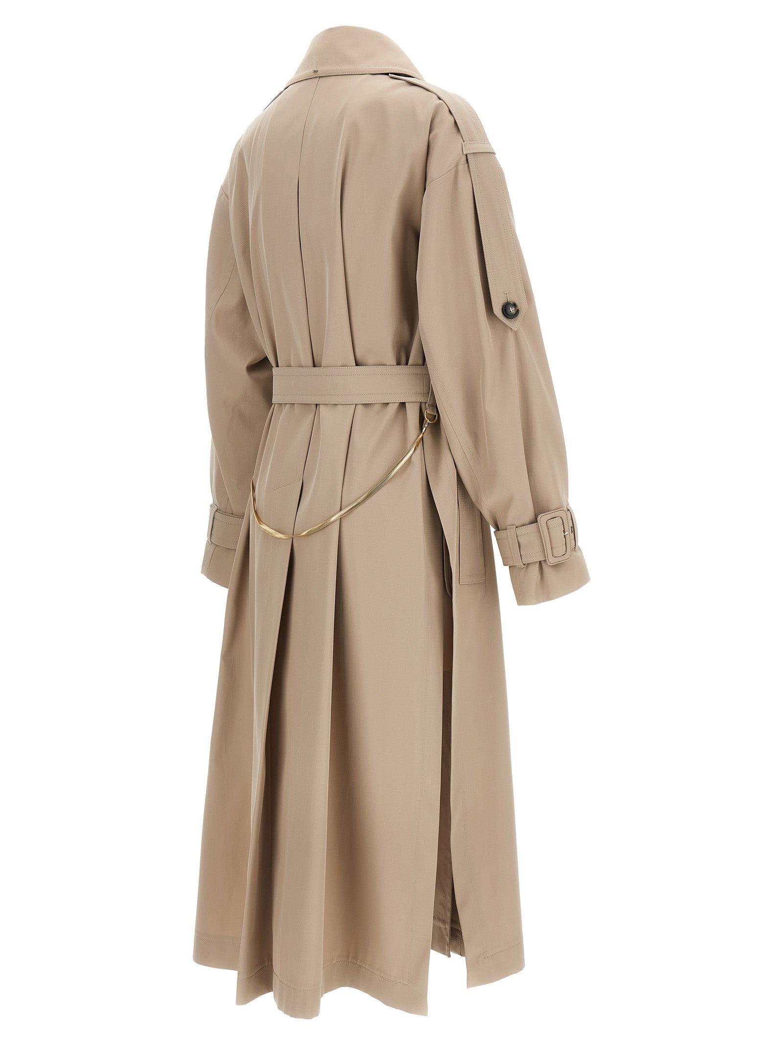 SpxGocce trench coat Beige Polyester Coats