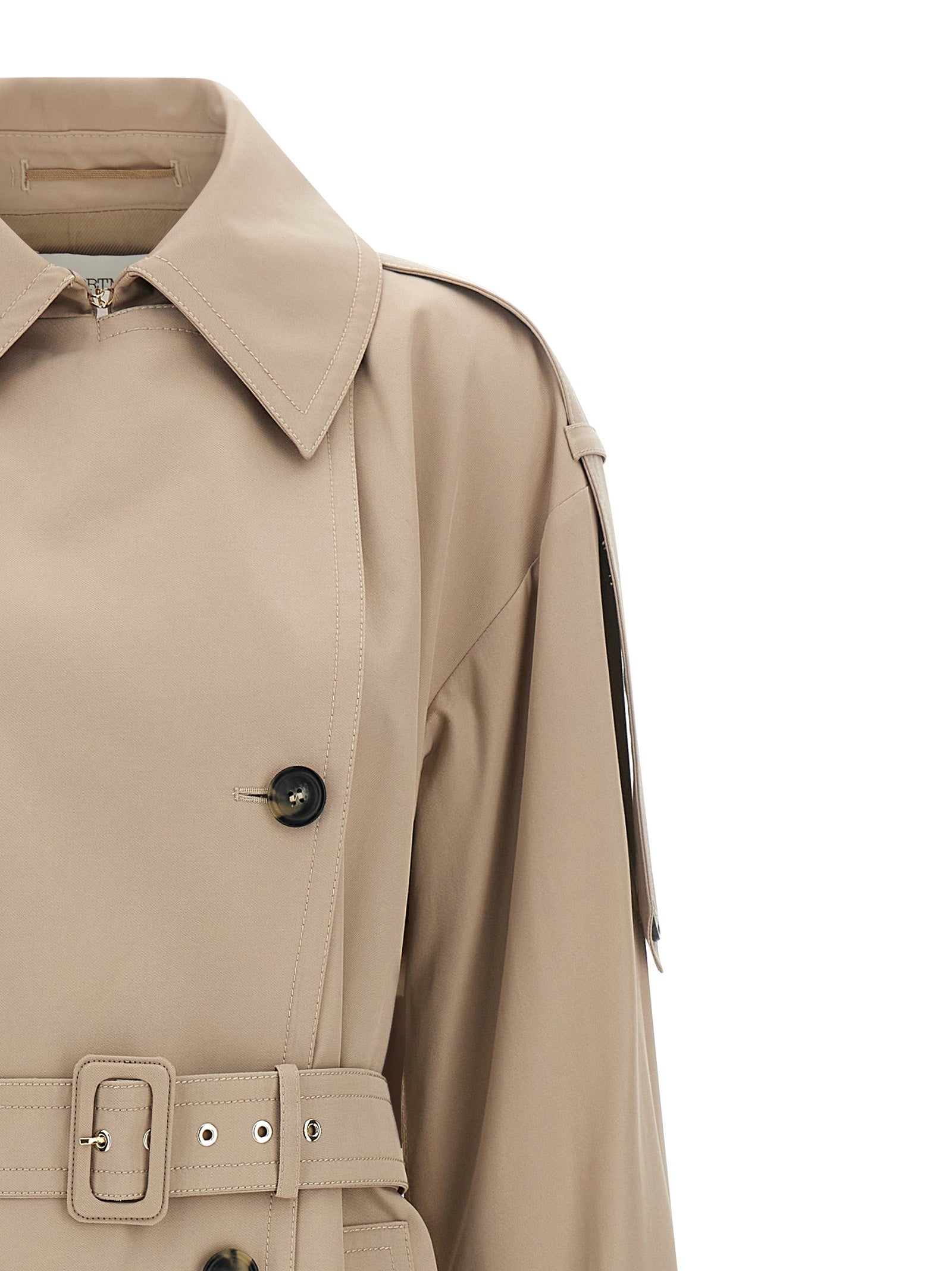 SpxGocce trench coat Beige Polyester Coats