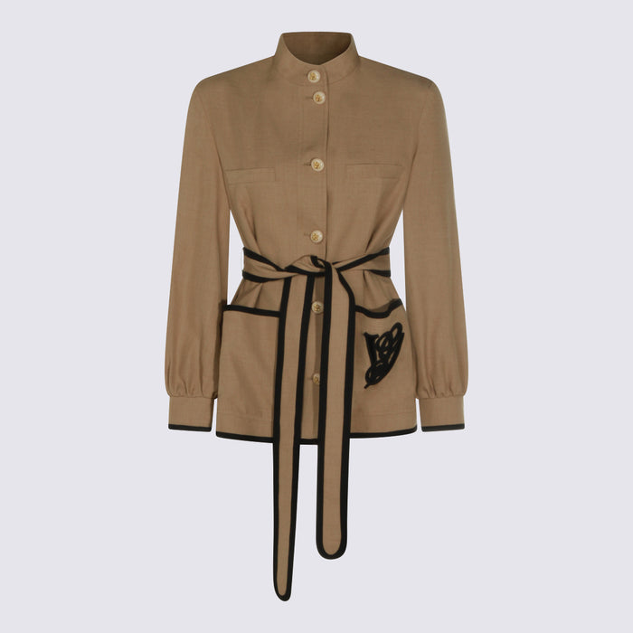 Valentino Jackets Beige _vi Li