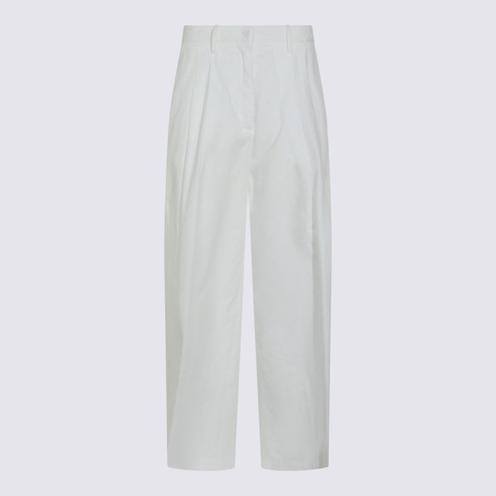 Moorer Trousers White _co
