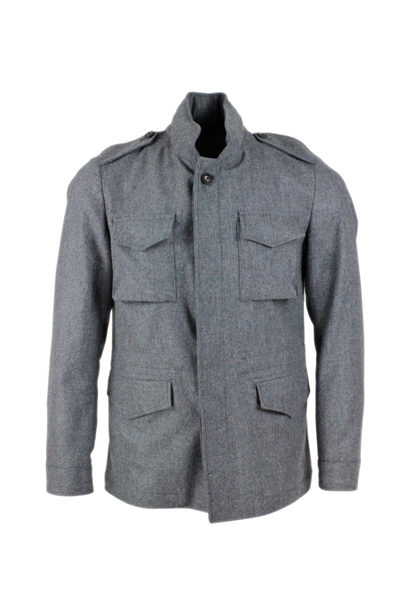 Barba Napoli Jackets Grey 100wo