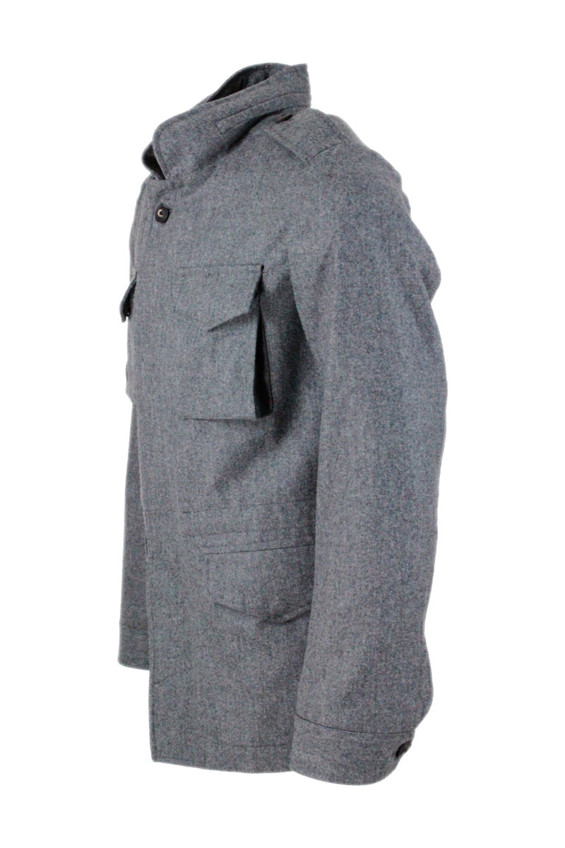 Barba Napoli Jackets Grey 100wo