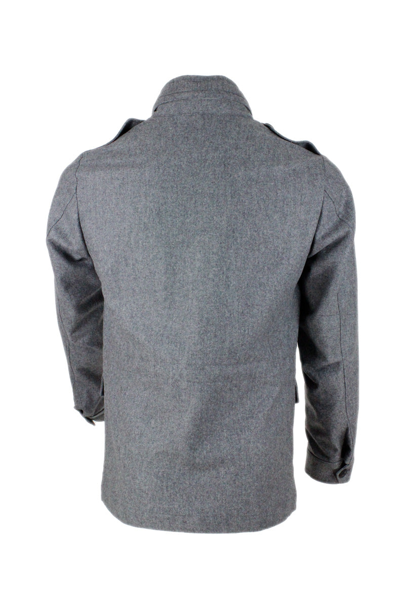 Barba Napoli Jackets Grey 100wo