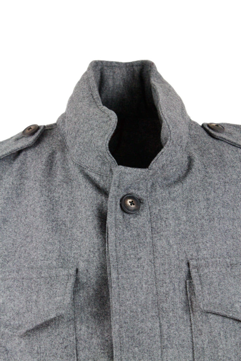 Barba Napoli Jackets Grey 100wo