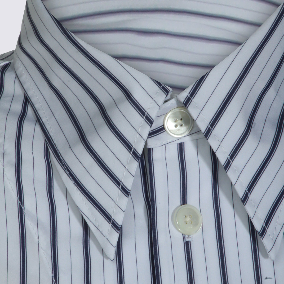 Ami Paris Shirts White-blue _co