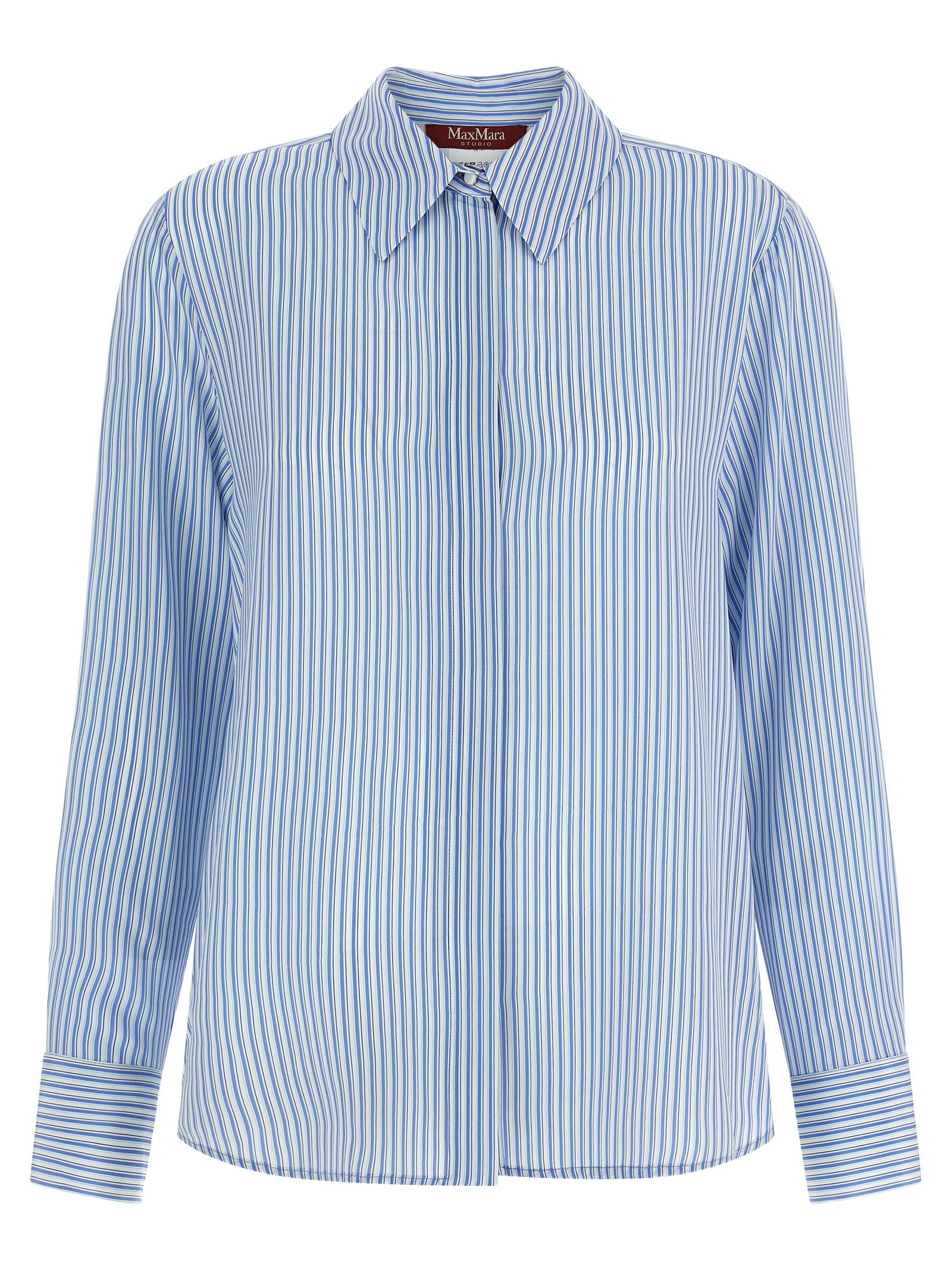 Mstflirt Shirt Light Blue Silk Shirt, Blouse