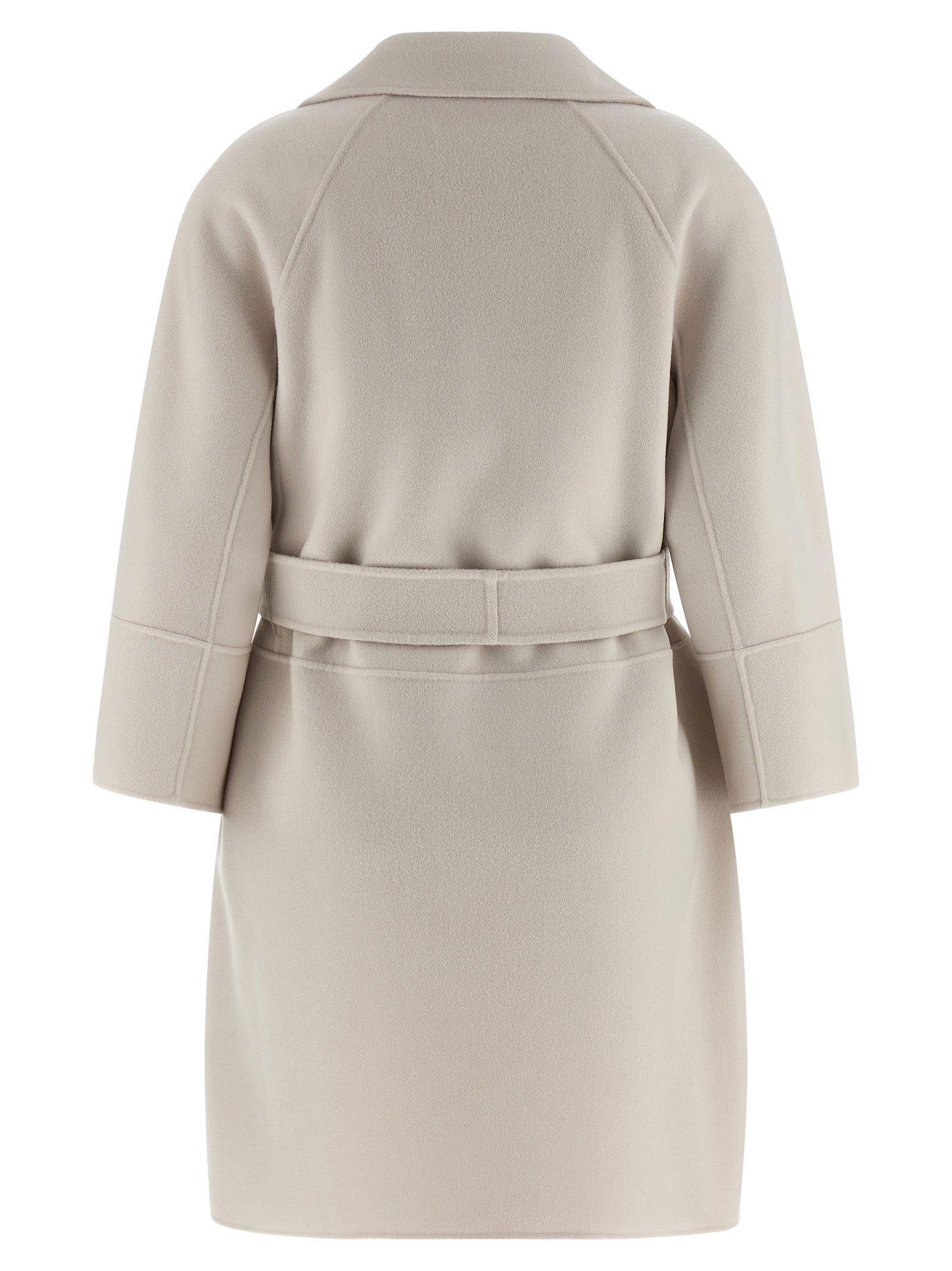 Arona coat Beige Virgin Wool Coats, Trench