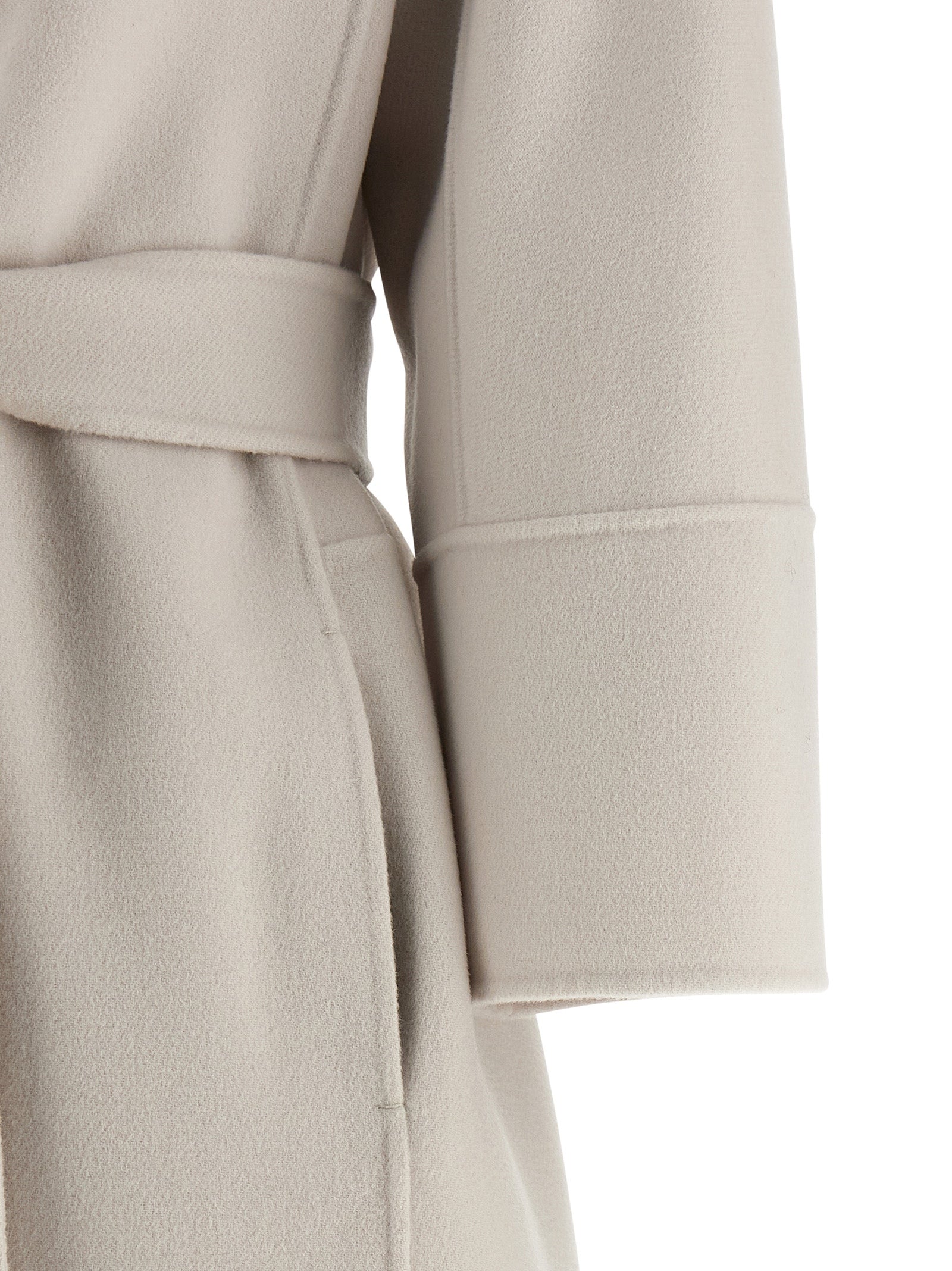 Arona coat Beige Virgin Wool Coats, Trench