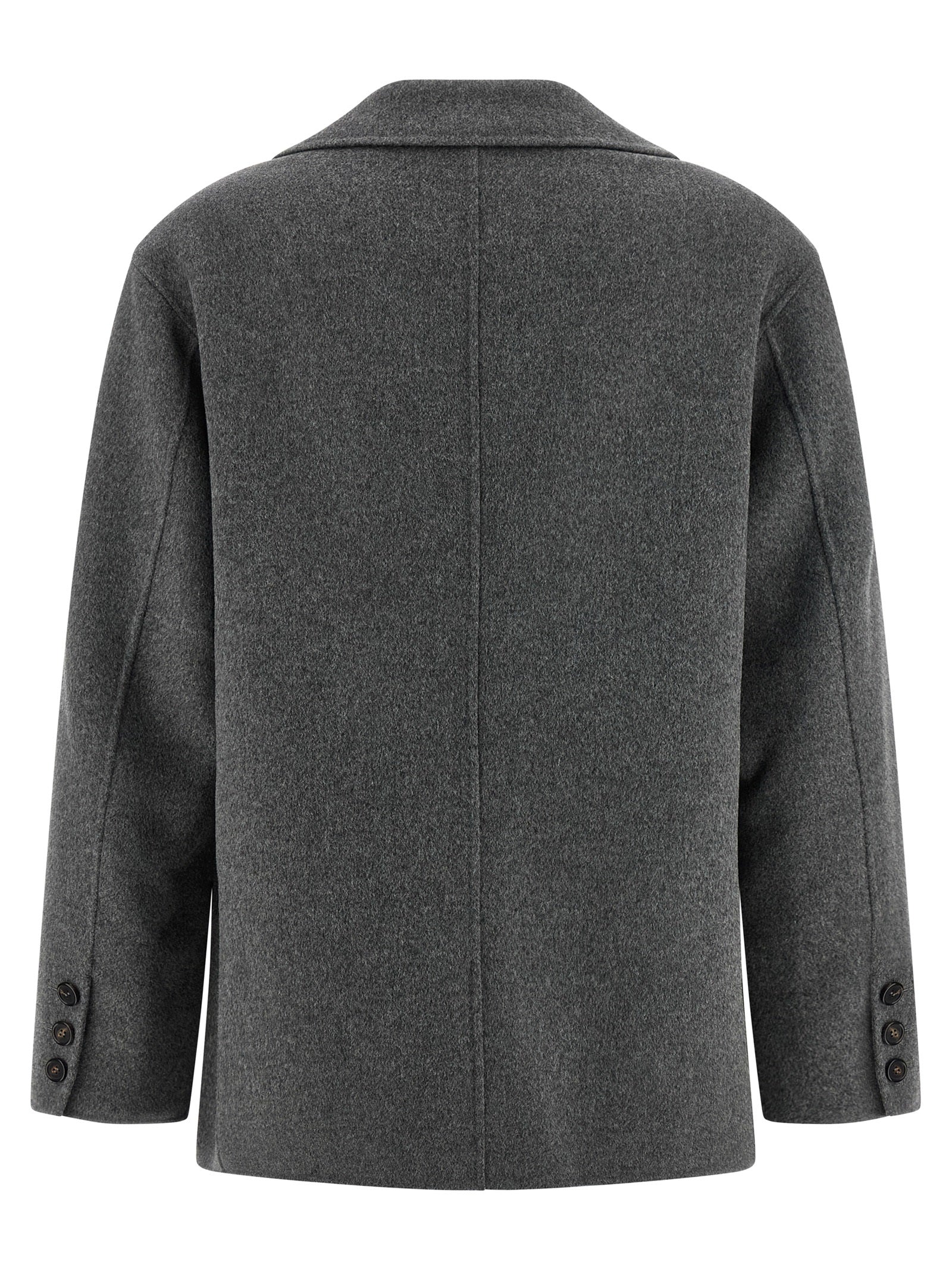 SmmElfi blazer Gray Virgin Wool Blazer, Suits