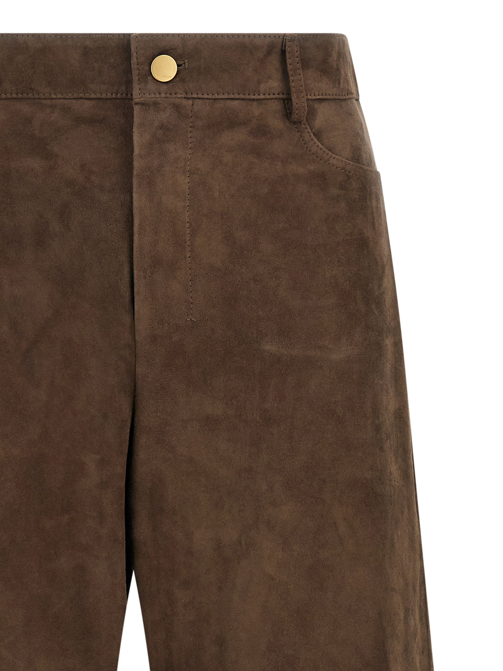 SmmFulmine pants Brown Lamb Leather (ovis Aries)