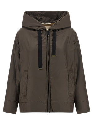 Max Mara The Cube Padded Canvas Jacket — Taupe