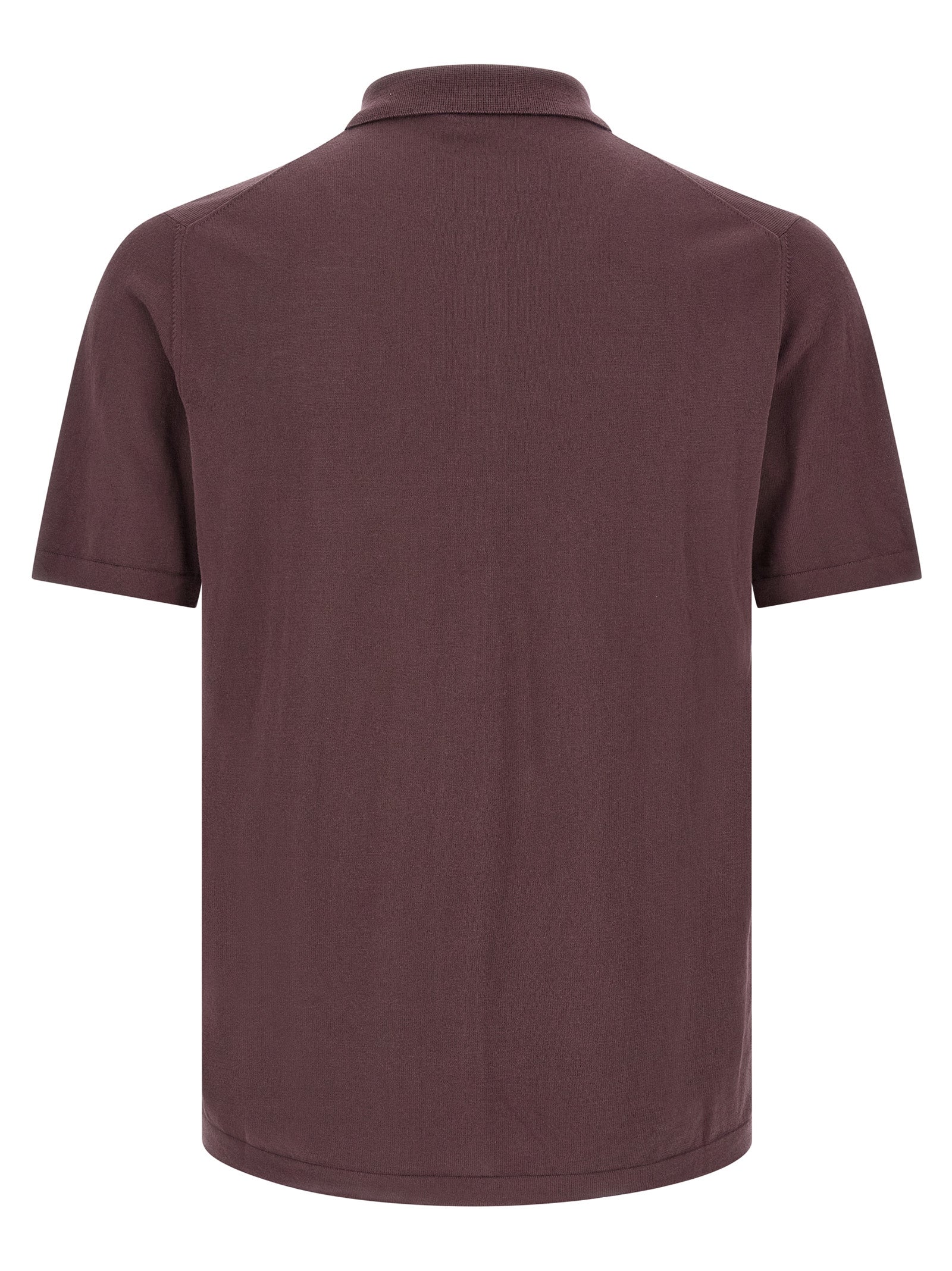 Knitted Shirt Bordeaux Cotton Shirt, Blouse