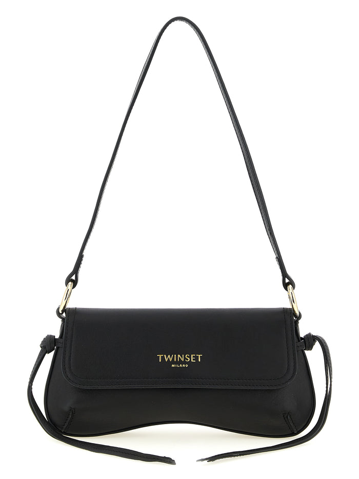 Leather shoulder bag Black