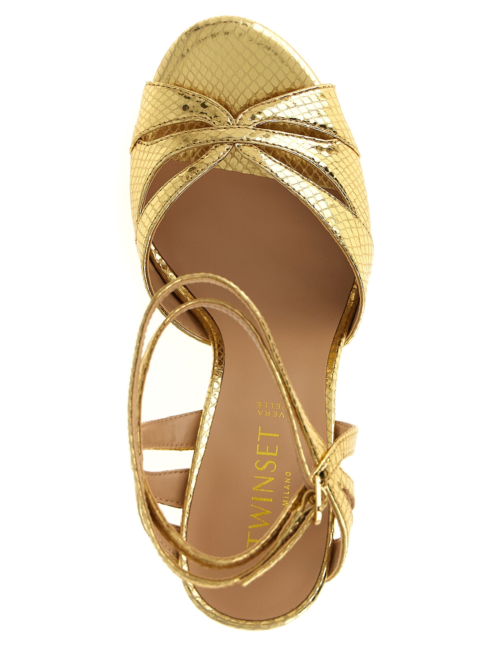 Tejus sandals Gold Leather