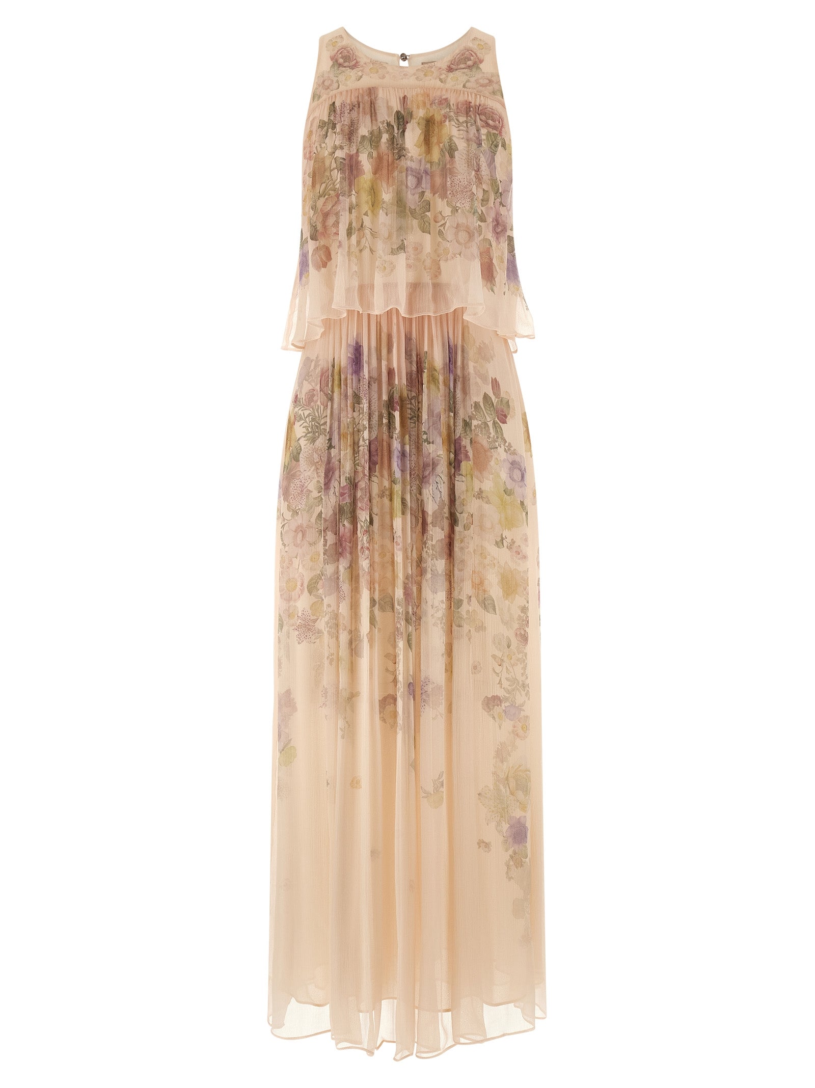 Floral Ruffle Dress Viscose