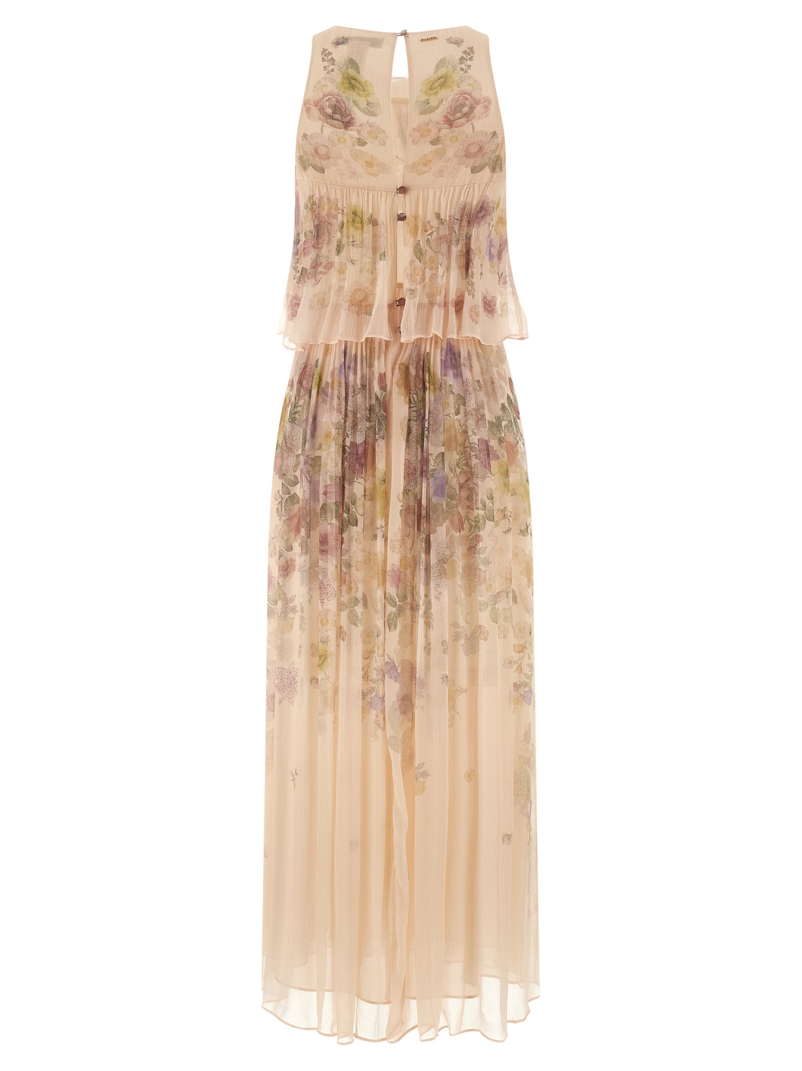 Floral Ruffle Dress Viscose