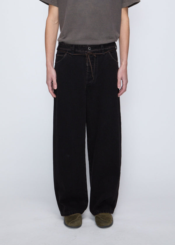 Song For The Mute 100% cotton denim jeans in black