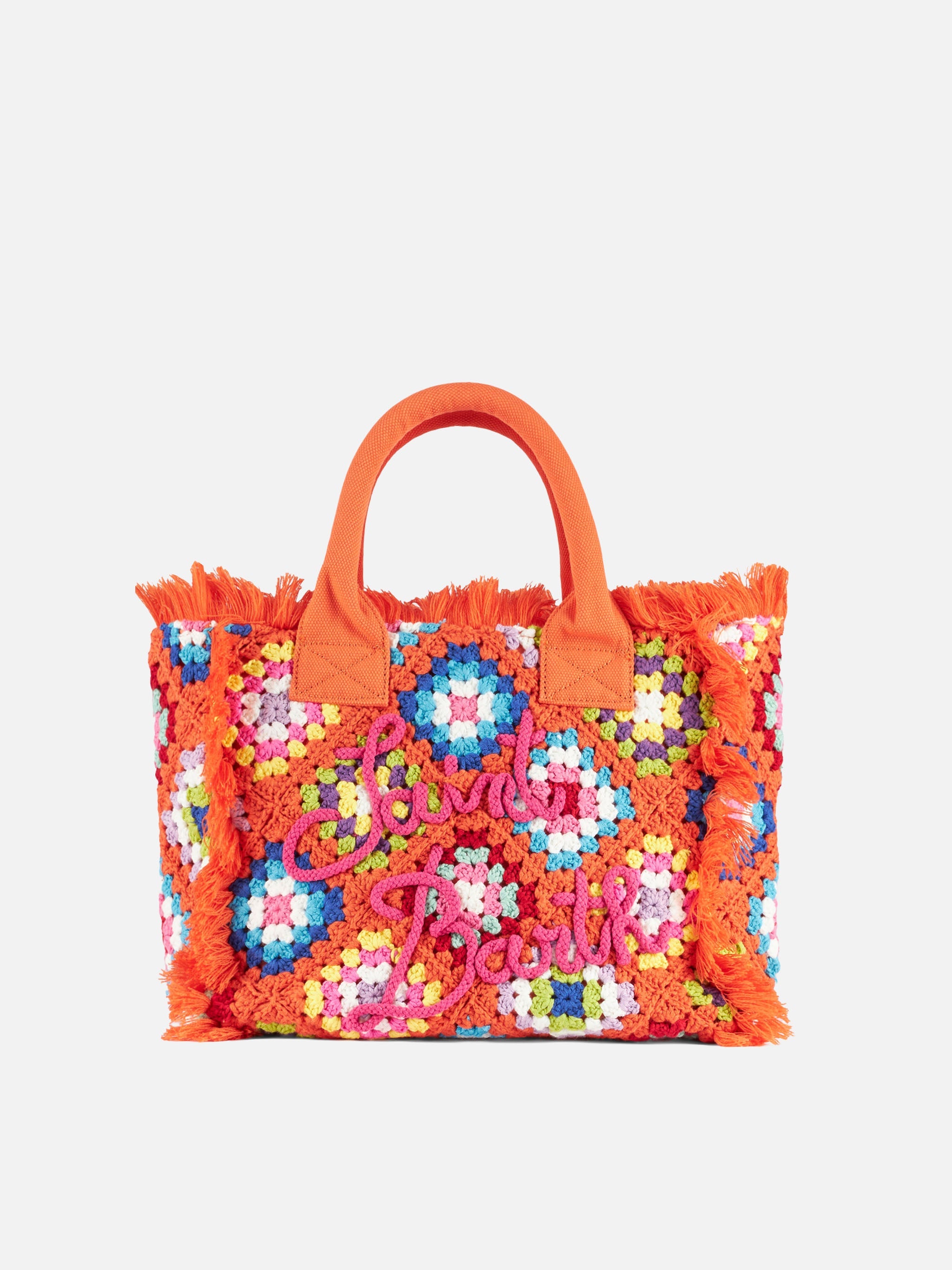 Colette Crochet Orange Tiles Pattern Bag