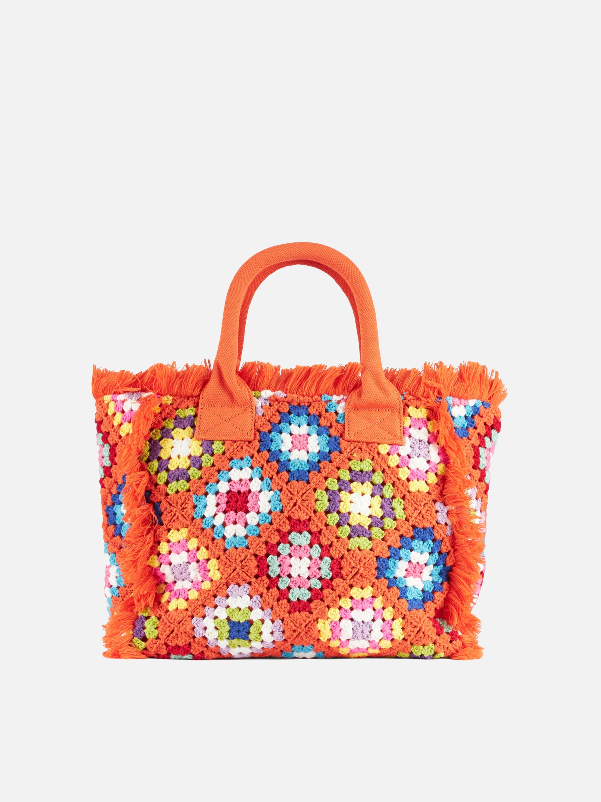 Colette Crochet Orange Tiles Pattern Bag