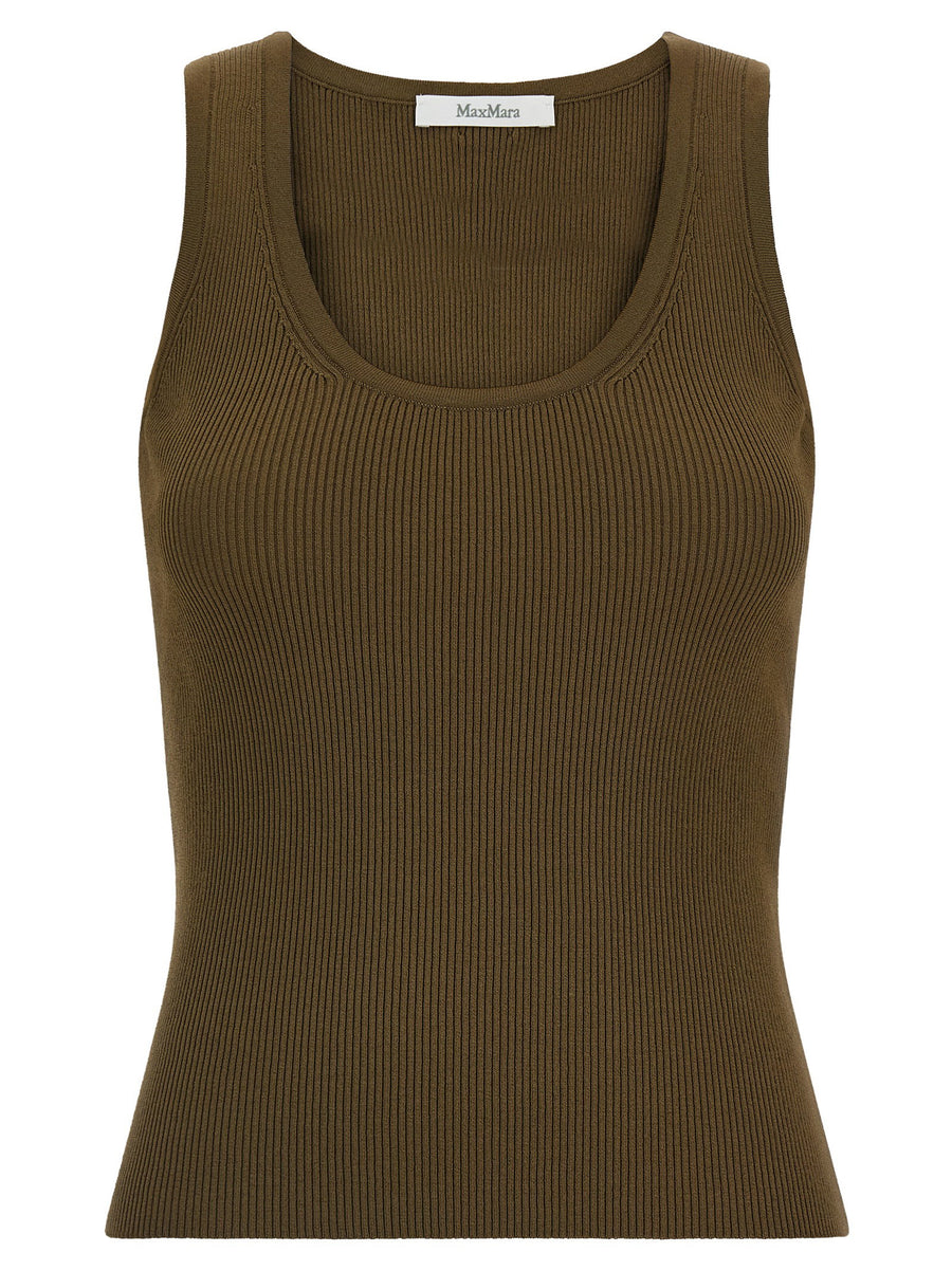 Max Mara Tank Top — Olive