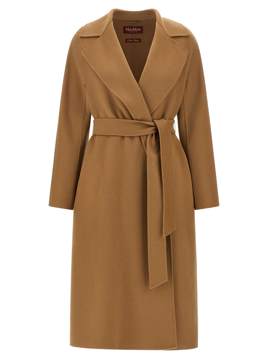 Max Mara Studio Cles Coat — Camel