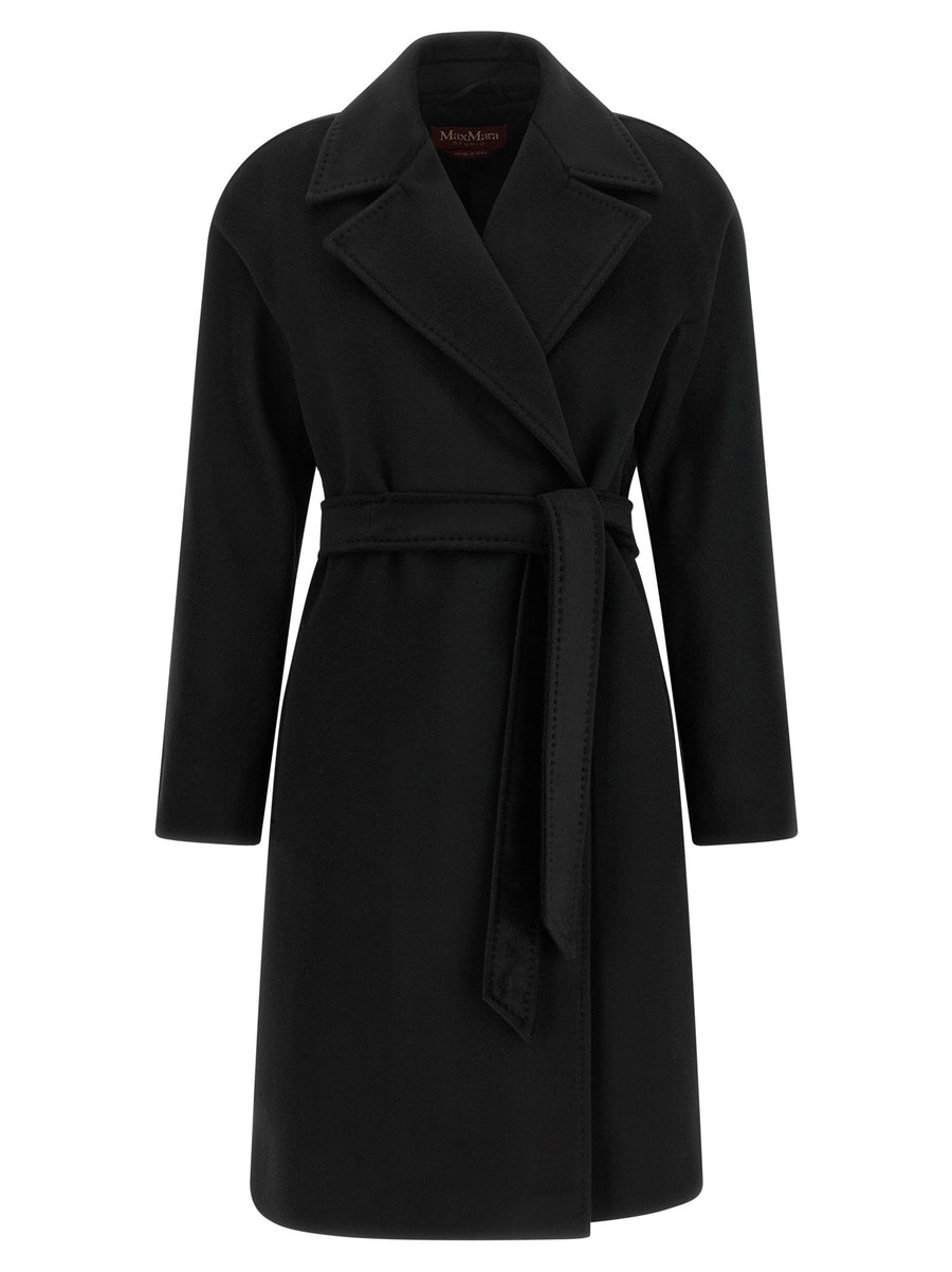 Max Mara Studio Dravenna Coat — Black