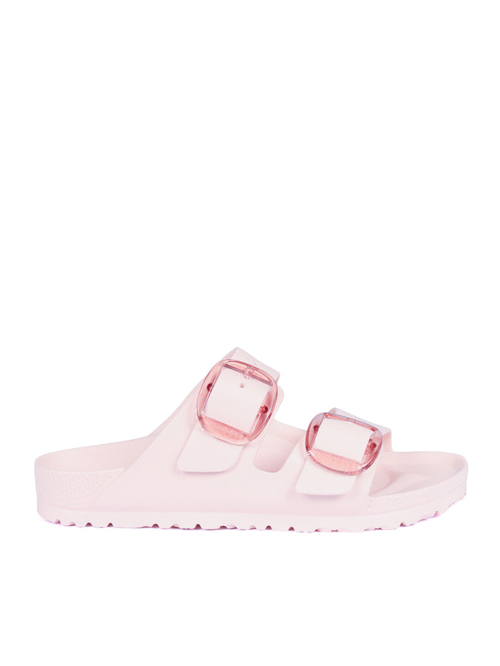 Arizona Big Buckle Eva Light Rose, Pink Sole In Sandal