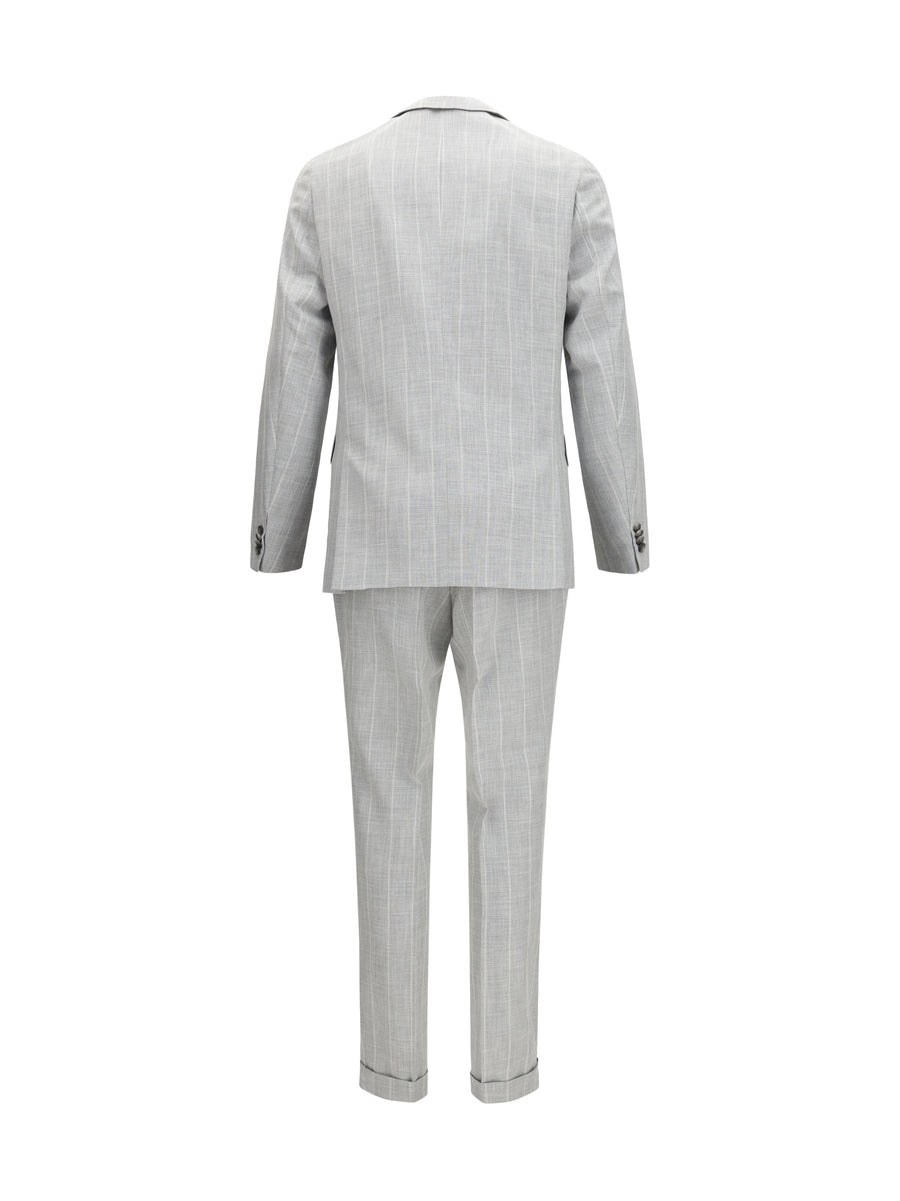 Suit Cotton & Virgin Wool Open Grey Suits