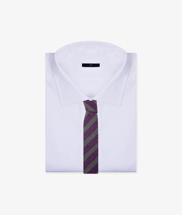 Tie Porta Nuova Purple Regimental