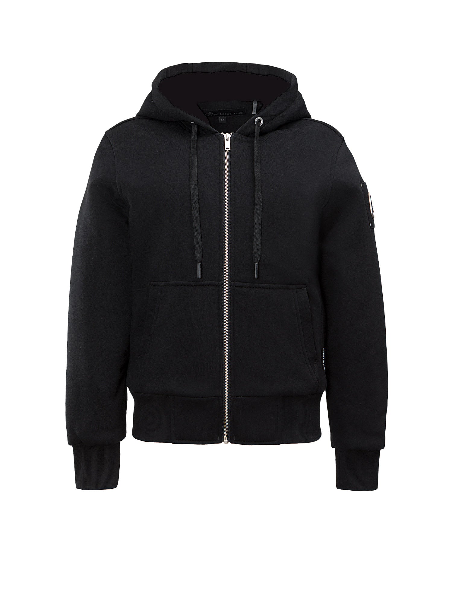 Moose Knuckles Jackets Black Cotone Poliestere