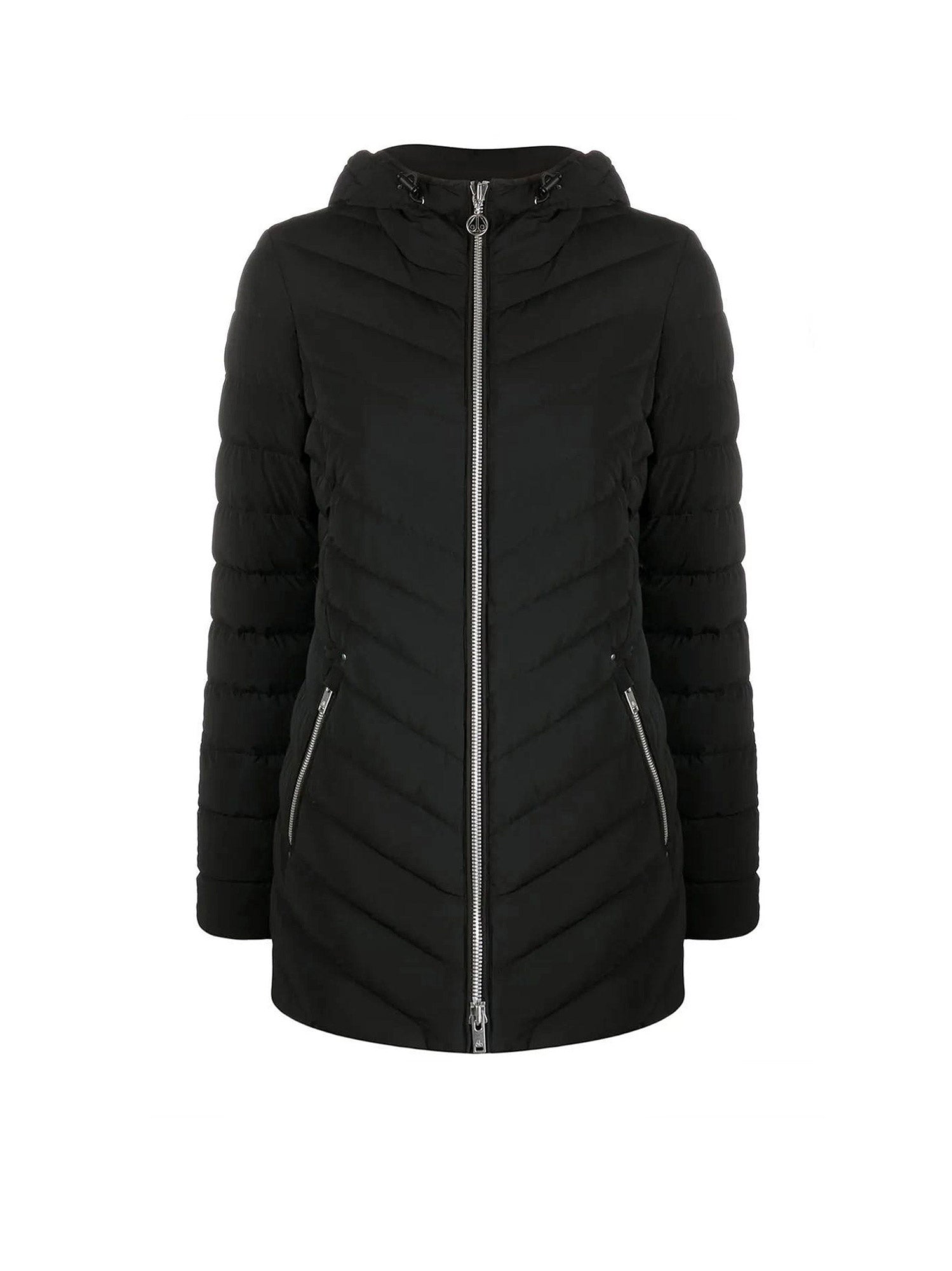 Moose Knuckles Jackets Black Nylon Elastan