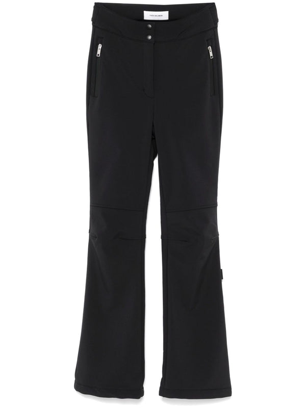 Yves Salomon Polyester 60% trousers in black