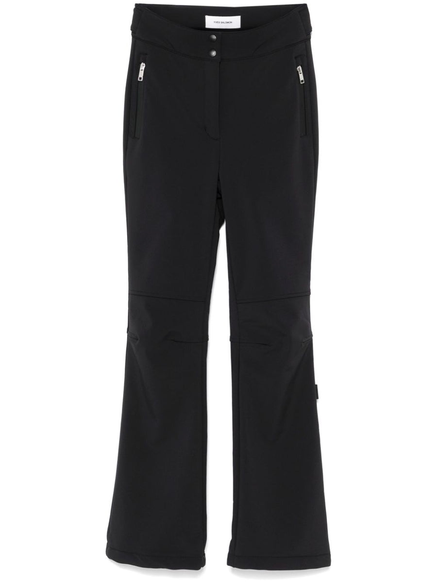 Yves Salomon Polyester 60% trousers in black