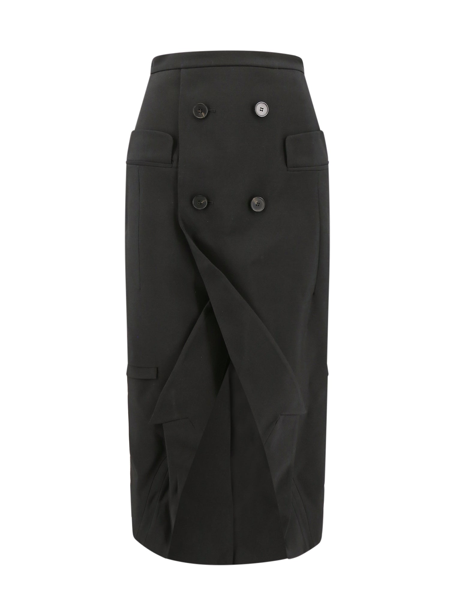 Alexander McQueen Skirts Black Lana Certificata
