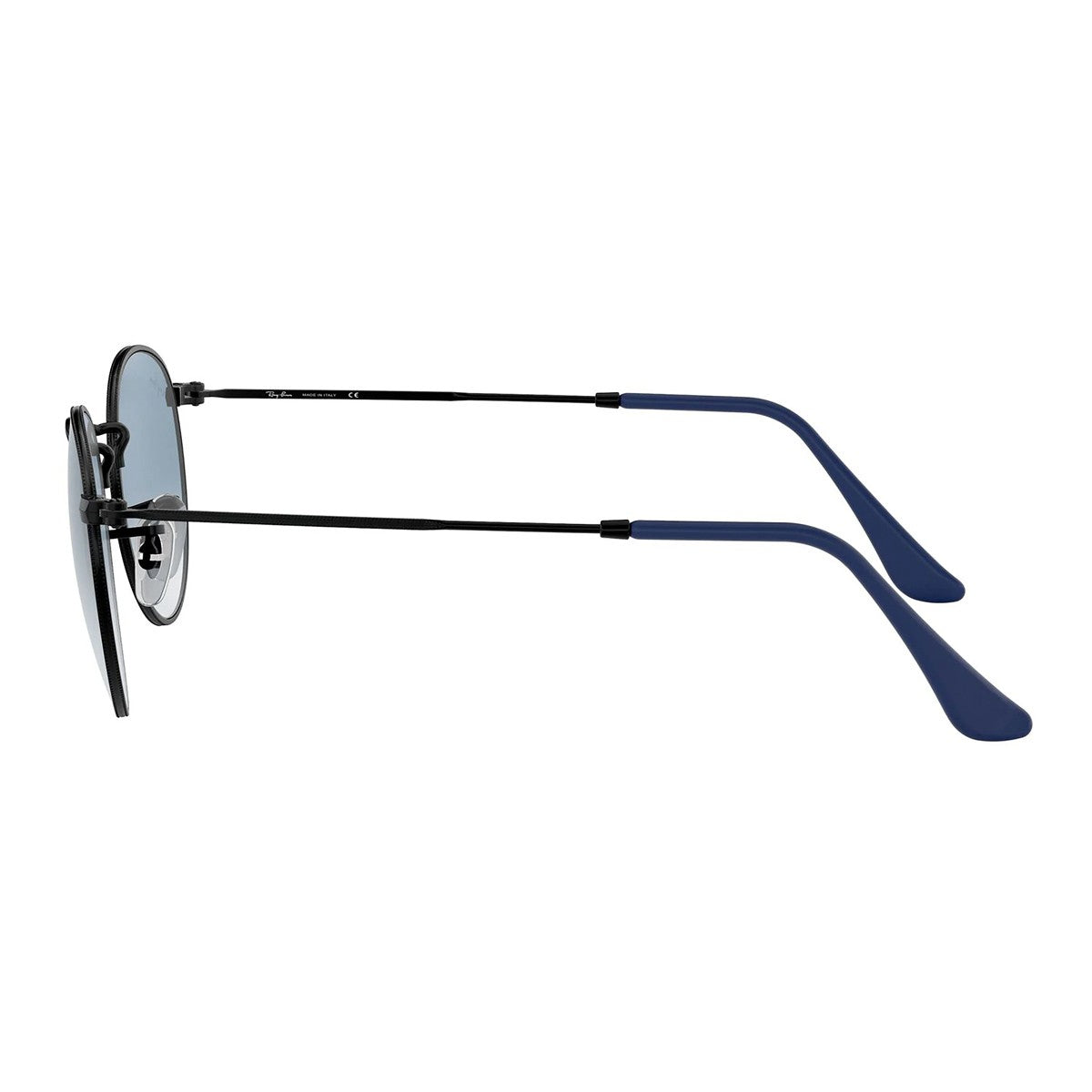 Ray-Ban Rb3447 - Round Metal Black Metallo Sunglasses