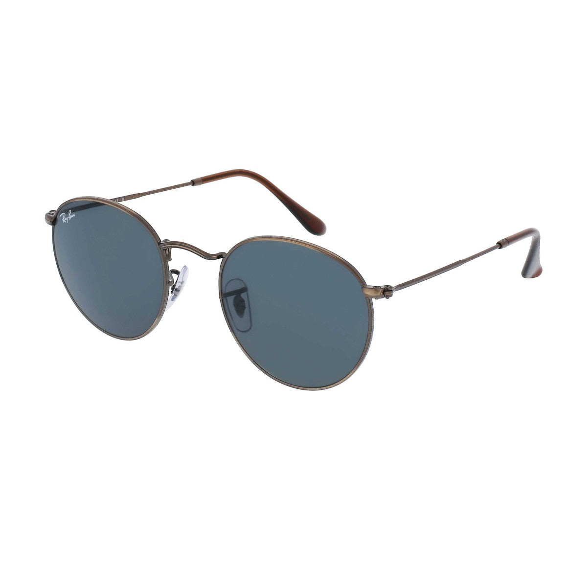 Ray-Ban Rb3447 - Round Metal Brown Metallo Sunglasses