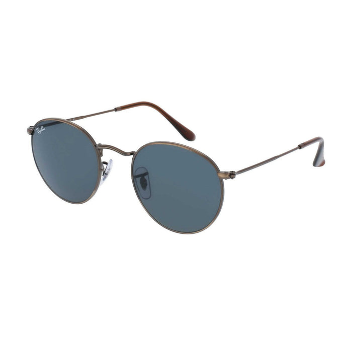 Ray-Ban Rb3447 - Round Metal Brown Metallo Sunglasses