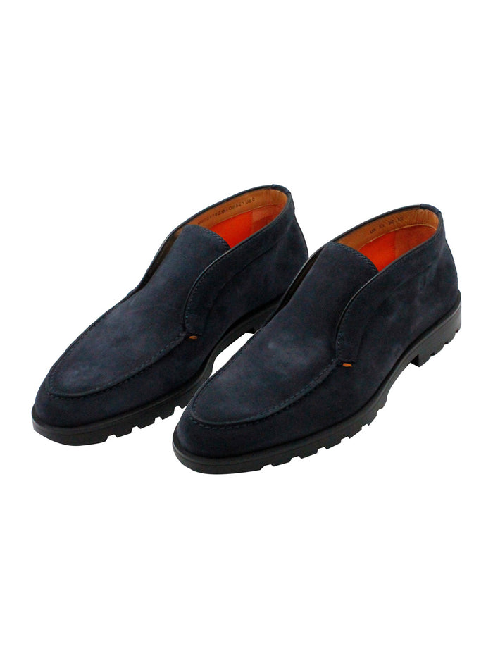 Santoni Flat Shoes Blue 100le