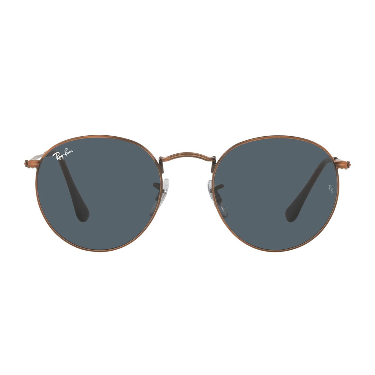 Ray-Ban Rb3447 - Round Metal Brown Metallo Sunglasses