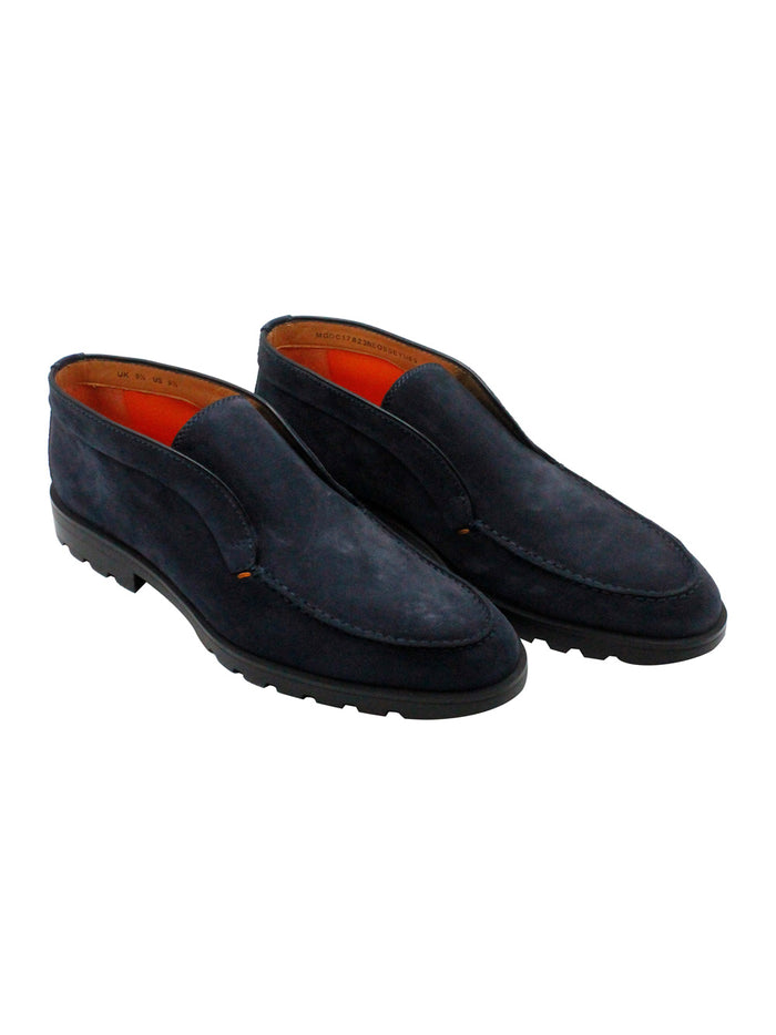 Santoni Flat Shoes Blue 100le
