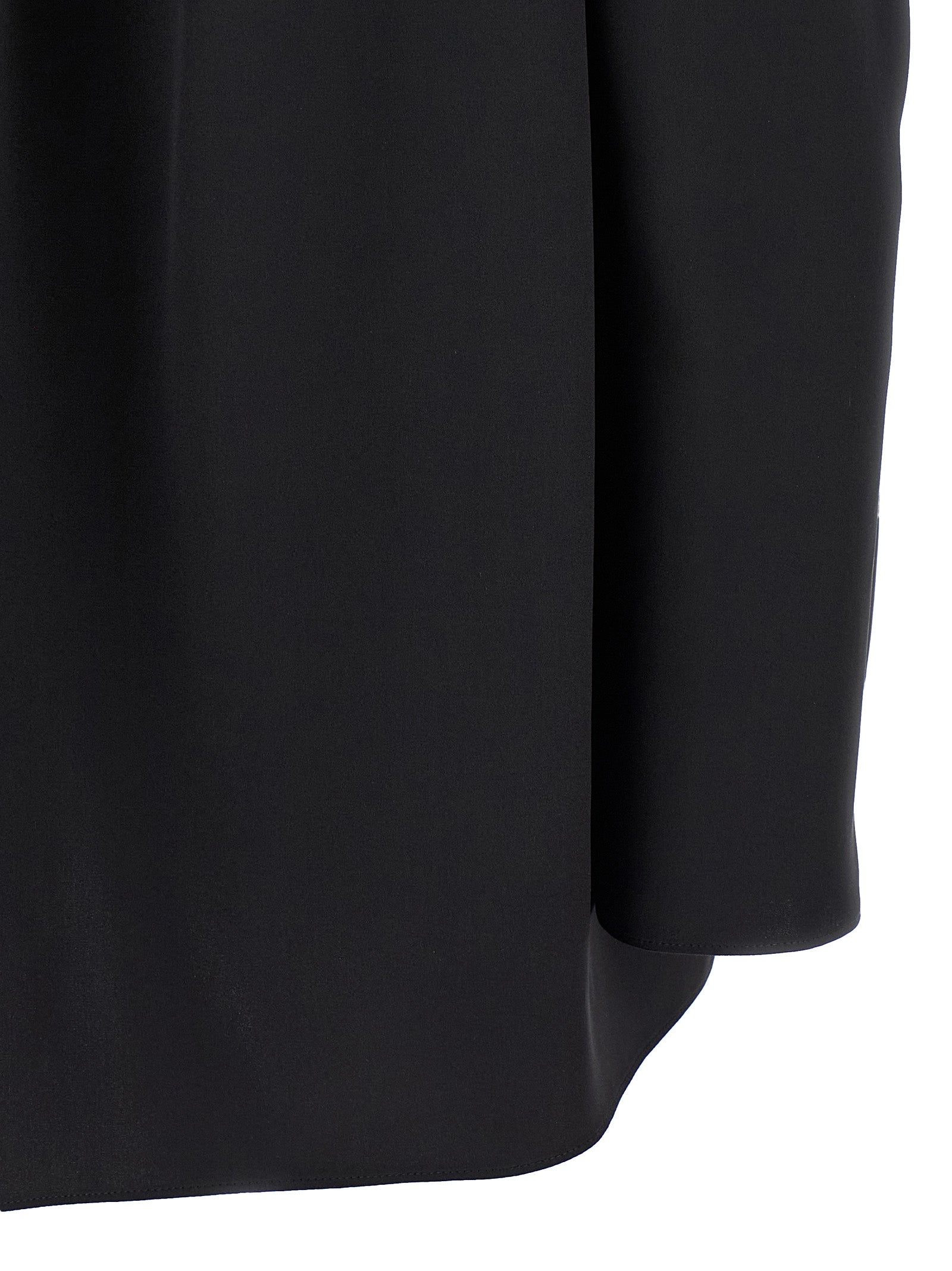 PF23 03 blouse Black Silk Shirt