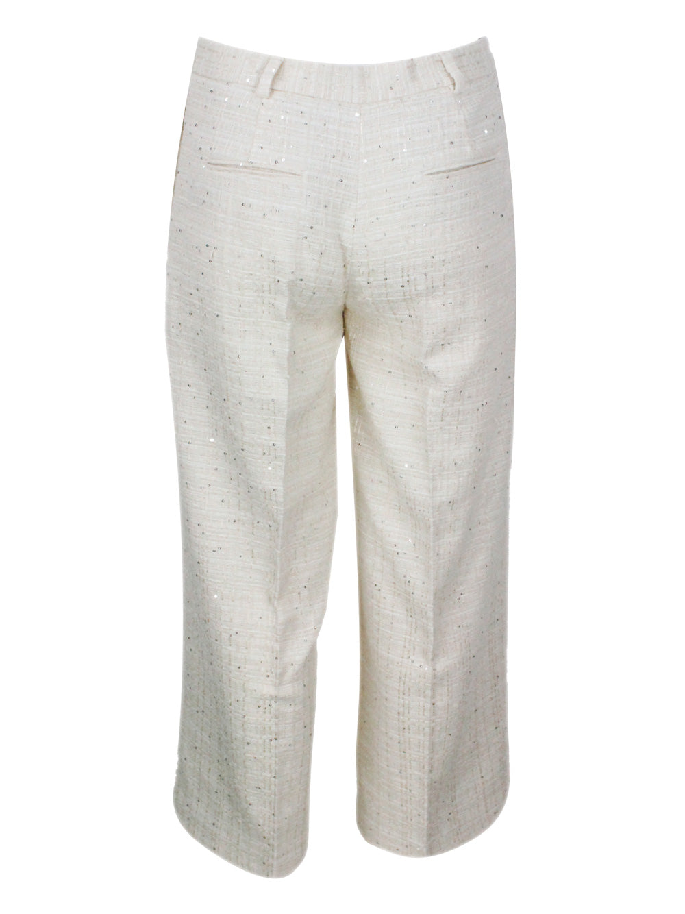 Eleventy Trousers Cream 72co 14pl 9vi 5pa