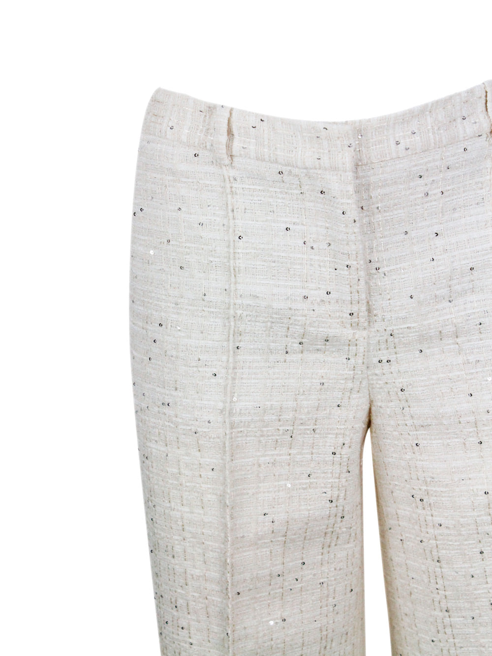 Eleventy Trousers Cream 72co 14pl 9vi 5pa
