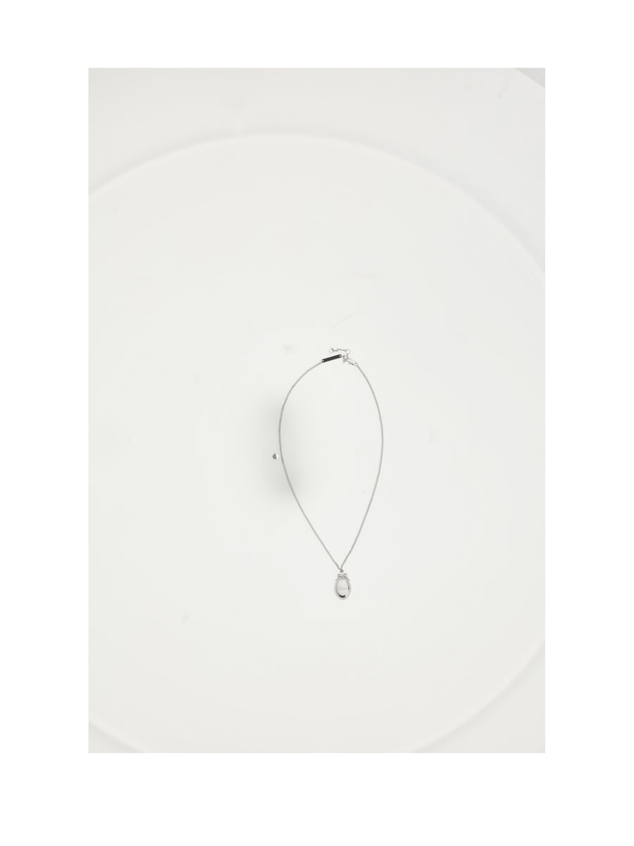 Necklace Medallion Silver Brass Necklaces