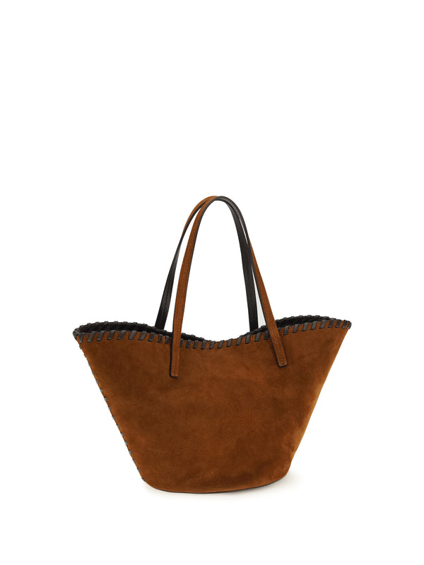 Handbag Caro Suede Tobacco-Espresso Tobacco/espresso Calf Leather Shoulder Bags