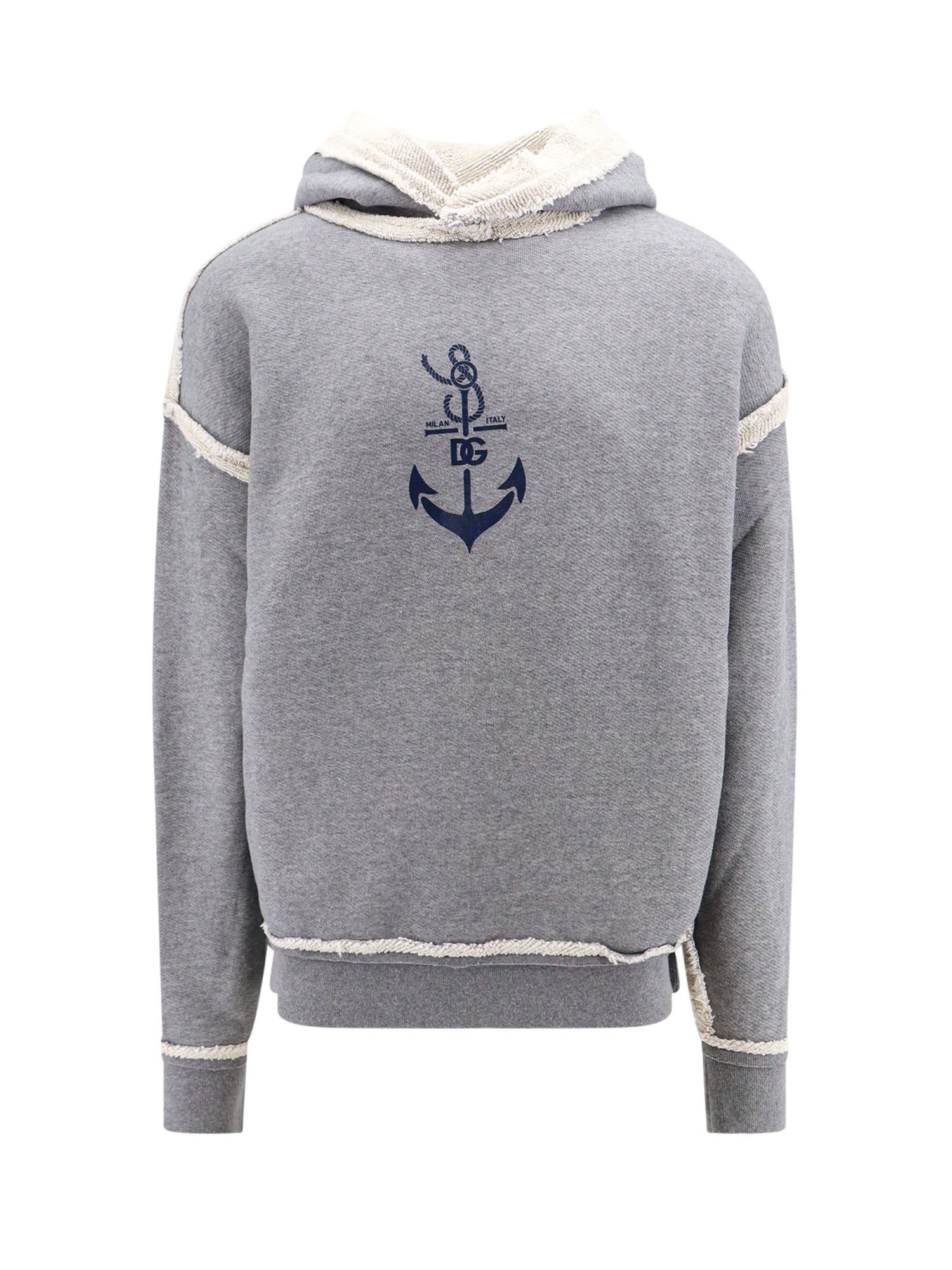 Dolce & Gabbana Sweaters Grey Cotone Nylon Cashmere